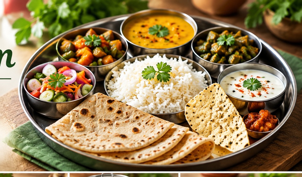 Swastham vegetarian thali